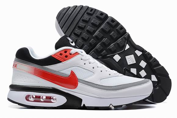 Nike Air Max BW Men's Shoes White Grey Black Red-24 - Click Image to Close